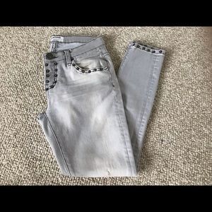 One Teaspoon Freebirds II Gray Denim with Rivets